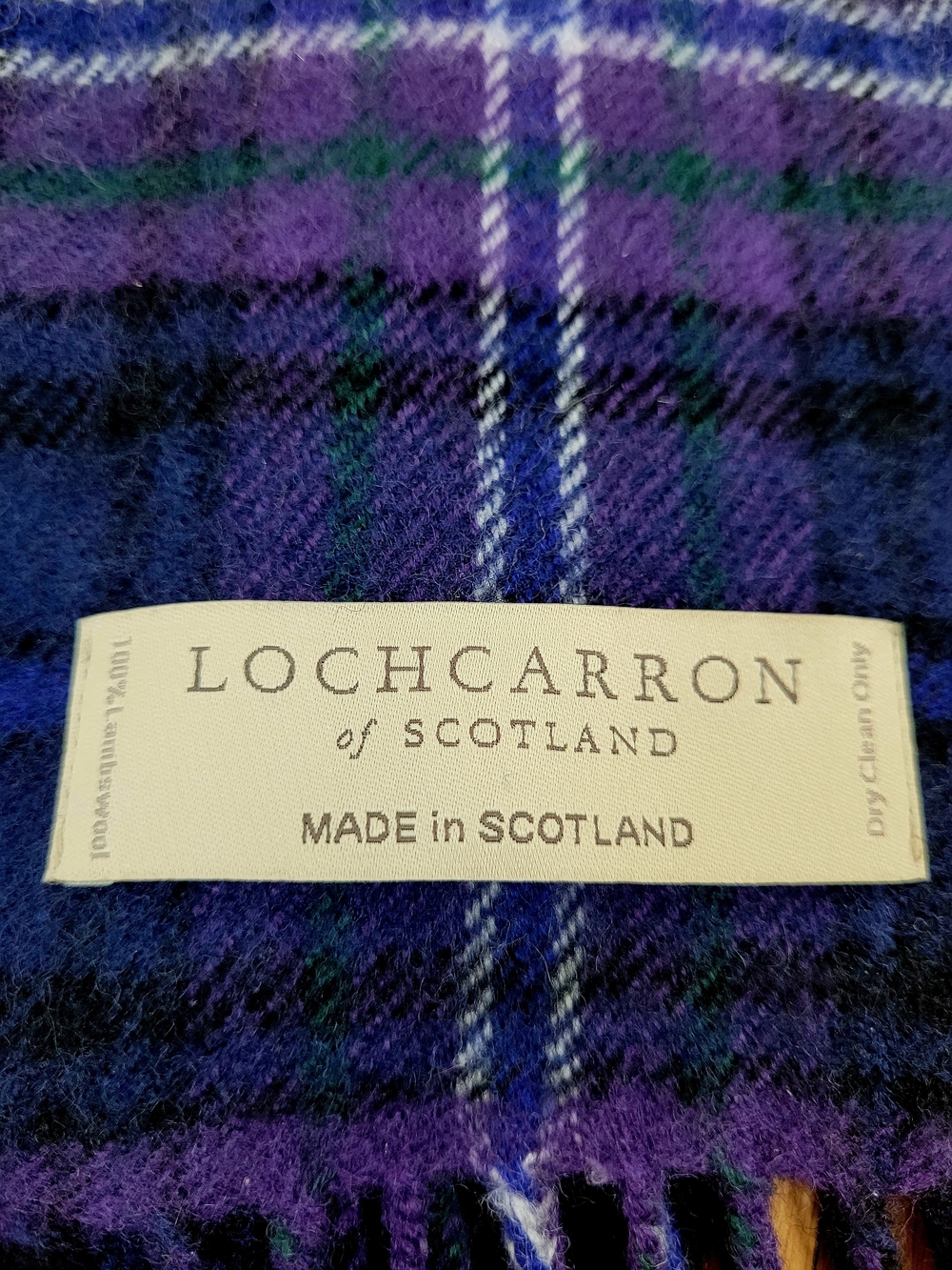 NWT Lochcarron Of Scotland Lambswool Scarf Scotland Forever Modern Tartan - Picture 7 of 11